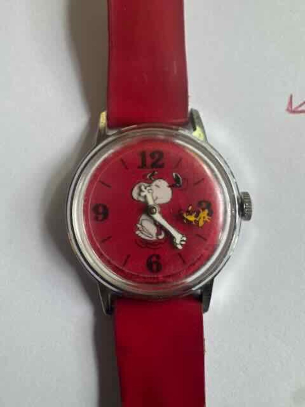 Vintage 1965 Peanuts Snoopy Wristwatch – Original Mid-Century Character Watch